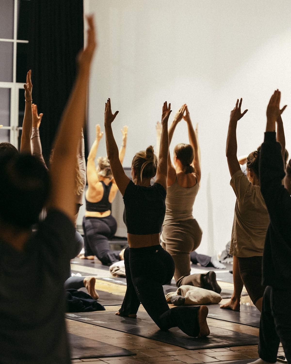 Yoga class community at Shivananda Yoga